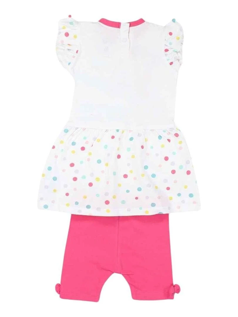 Disney Ensemble T shirt legging bébé fille Imprimé Minnie Blanc