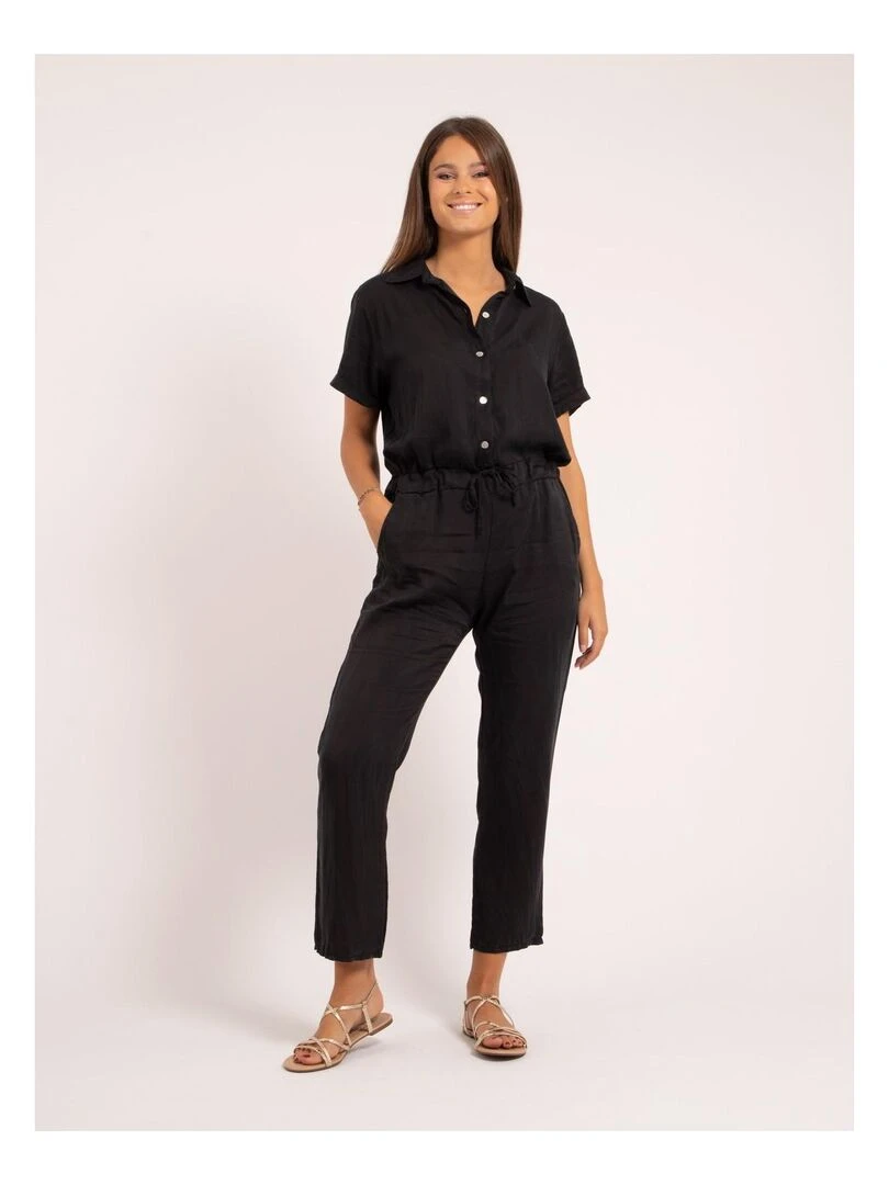 Combi pantalon tencel ENDY Noir