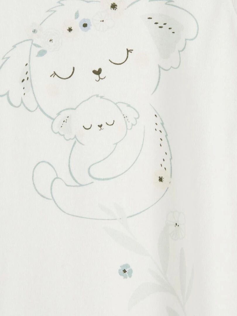 Pyjama bébé ouverture pressionnée Mini Koala   Ecru