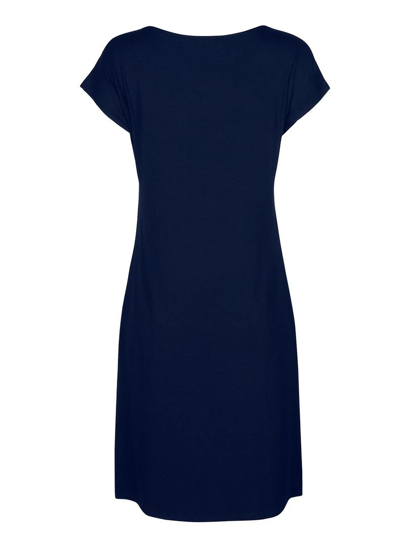Robe estivale manches courtes Saint Tropez   Bleu