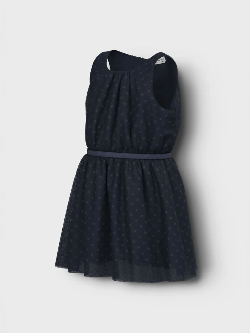 Robe en voile plumetis 'Name it'   Bleu