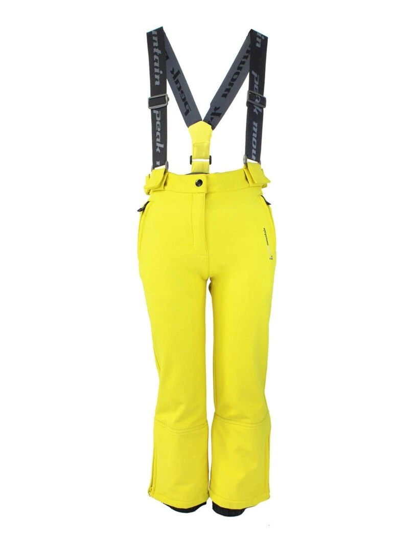 Pantalon de ski fille GASHELL PEAK MOUNTAIN Jaune