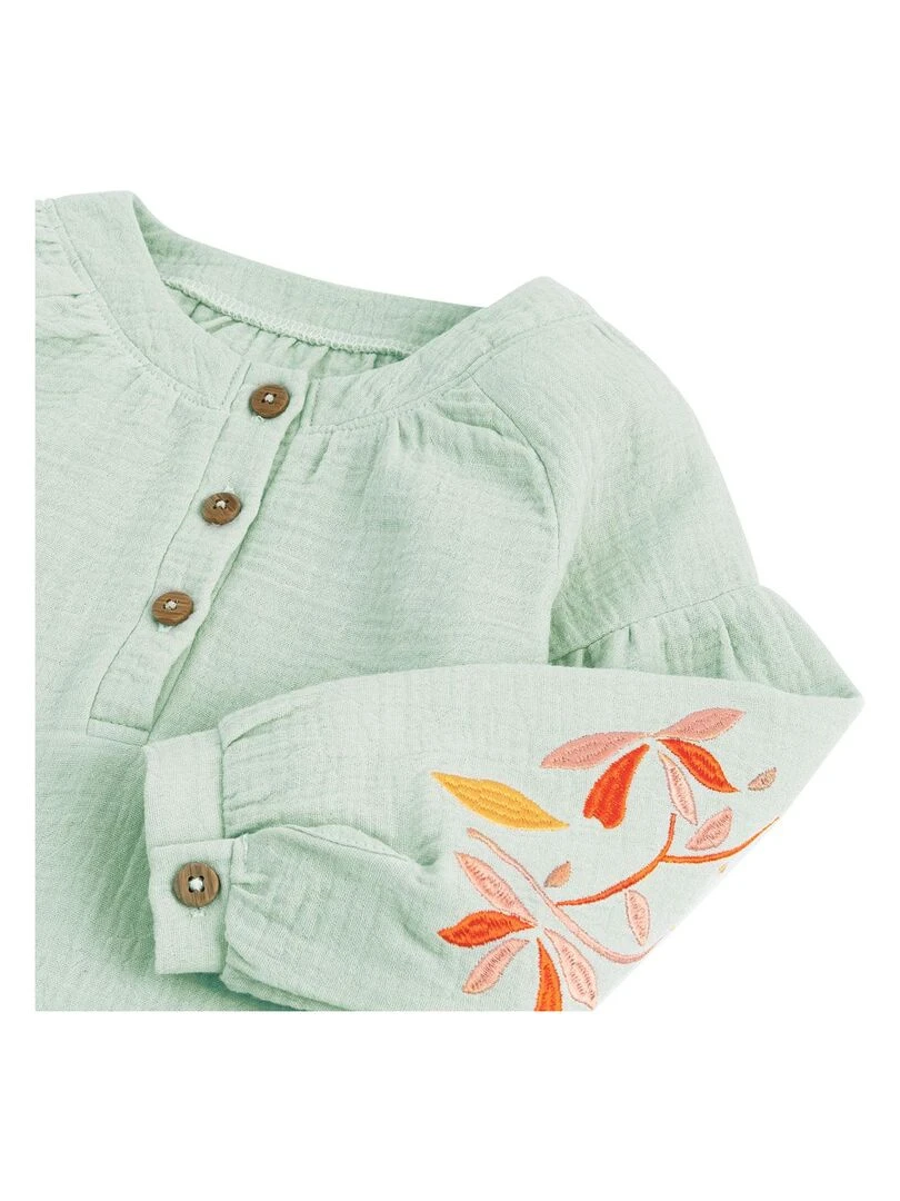 Blouse fille Minaouet   Vert