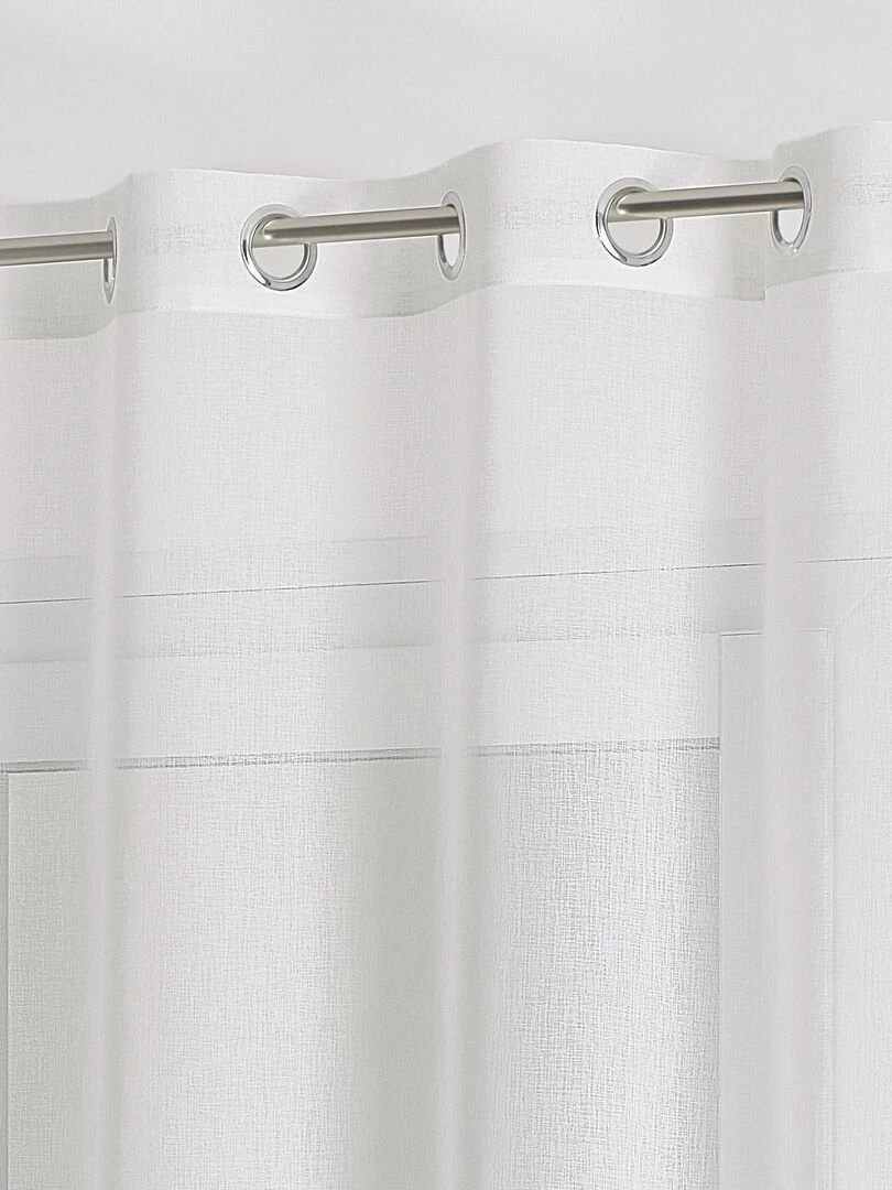 Voilage au style floral   Blanc