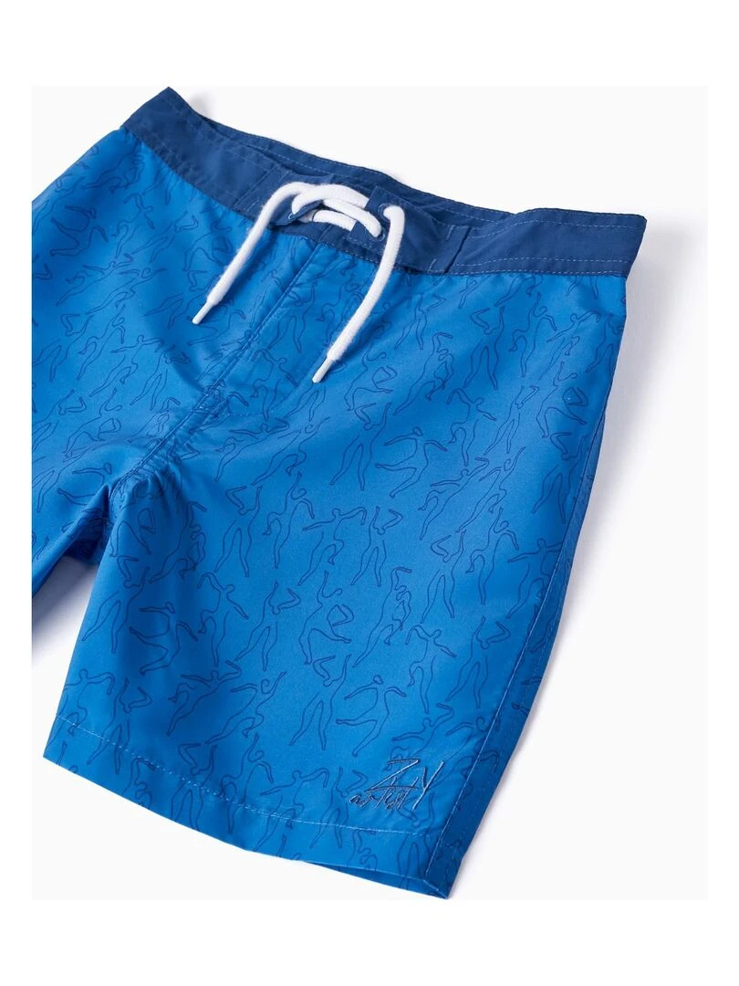 Short de Bain Imprimé pour Garçon 'You & Me'   Bleu