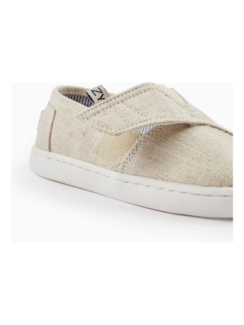 Espadrilles en tissu pour bébé garçon  CÉRÉMONIE   Beige clair