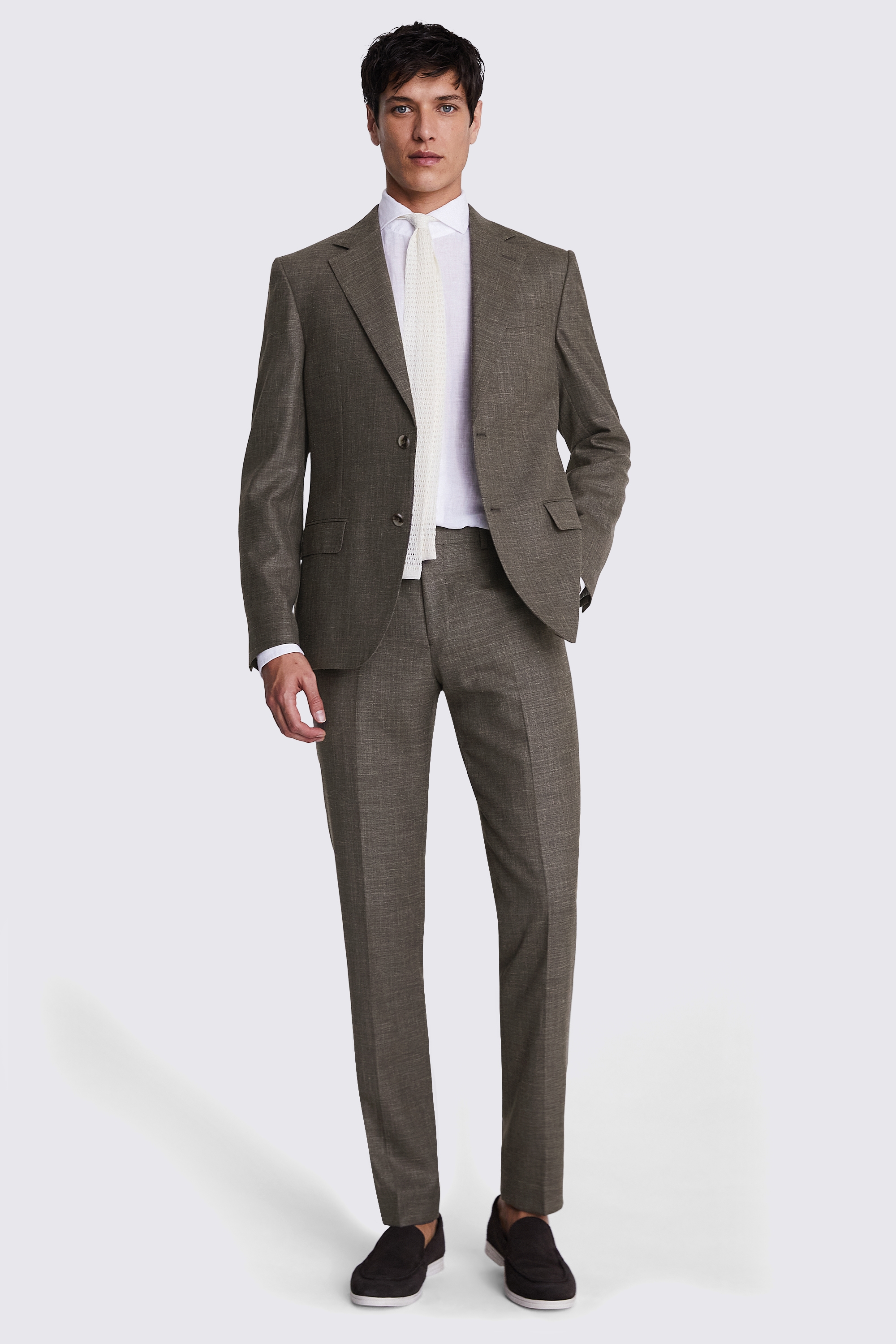 Italian Tailored Fit Brown Jacket Buy Online at Moss