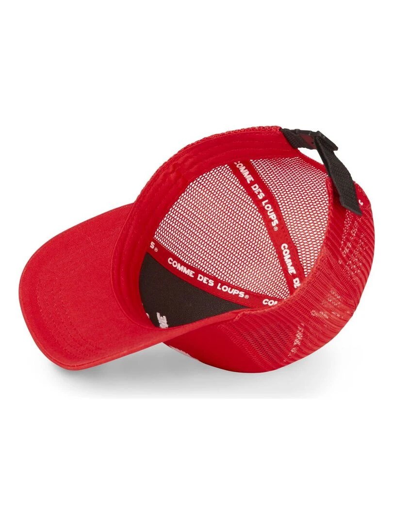 Casquette avec filet uni Class Comme Des Loups   Rouge