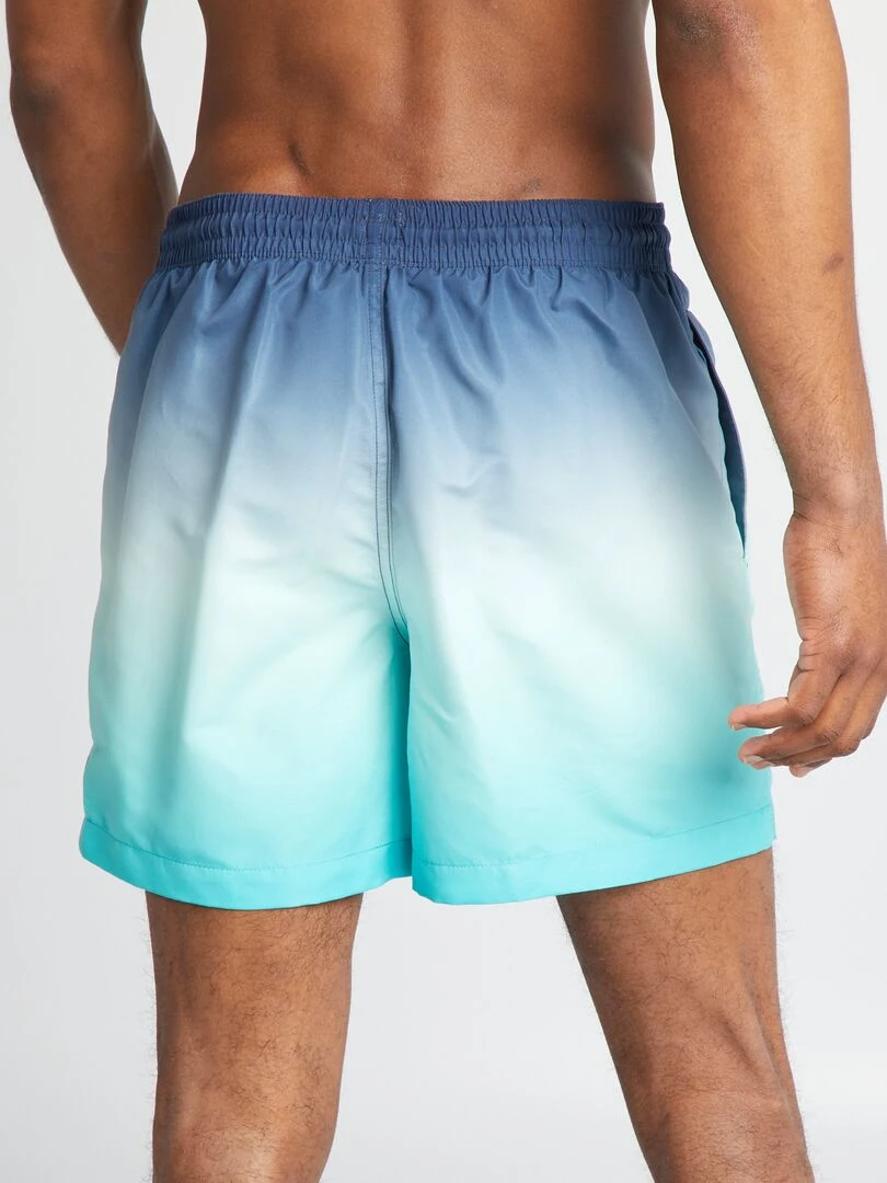 Short de bain tie and dye Bleu