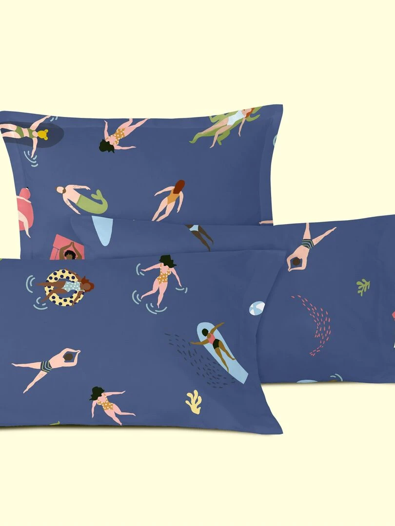 Taie d'oreiller Sea party "Happyfriday" Multicolore