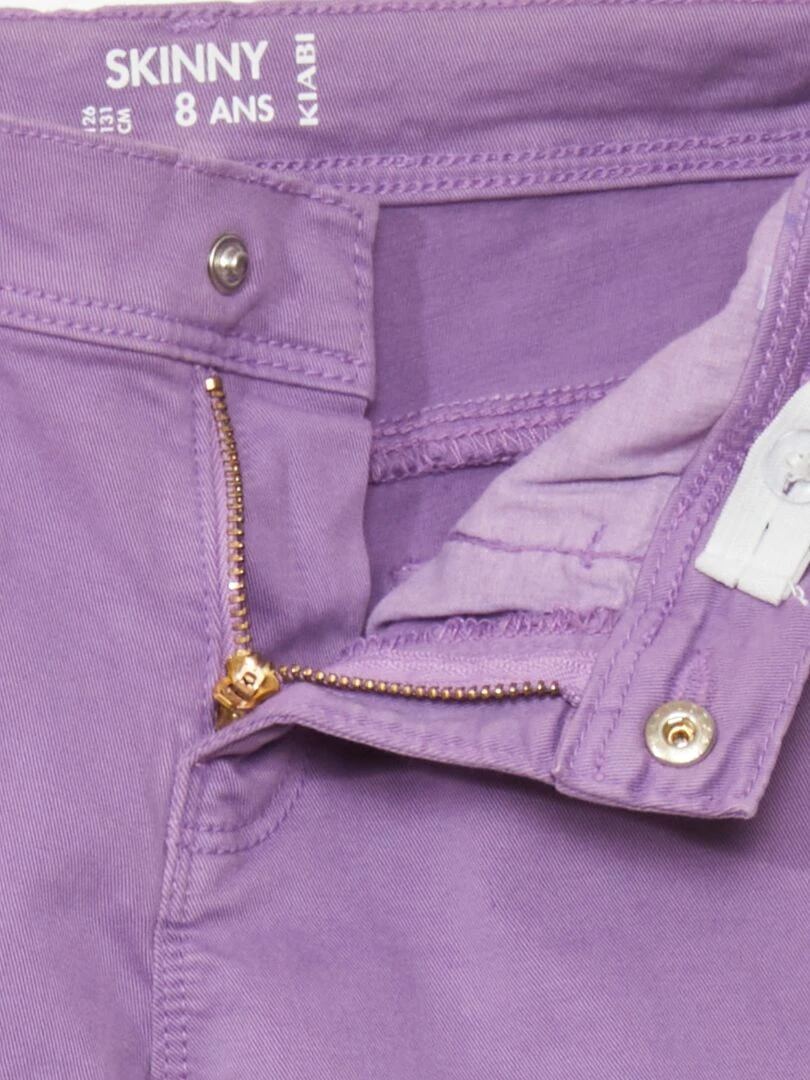 Jean skinny 5 poches   Violet