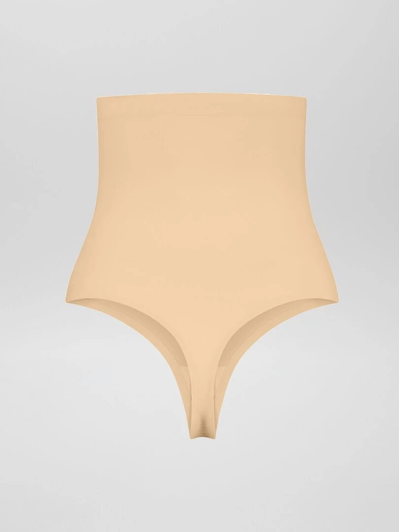 String taille haute sculptant 'Bye Bra'   beige