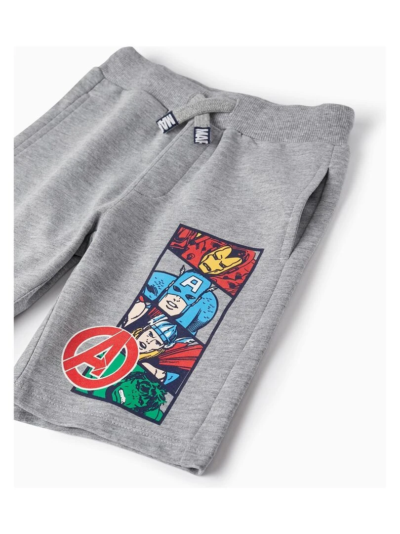 Shorts de sport en coton pour garçon 'Les Avengers   Marvel'  MARVEL AVENGERS   Gris clair
