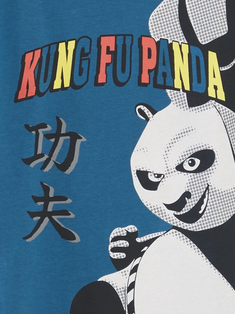 Pyjama short 'Kung Fu Panda' 2 pièces Bleu