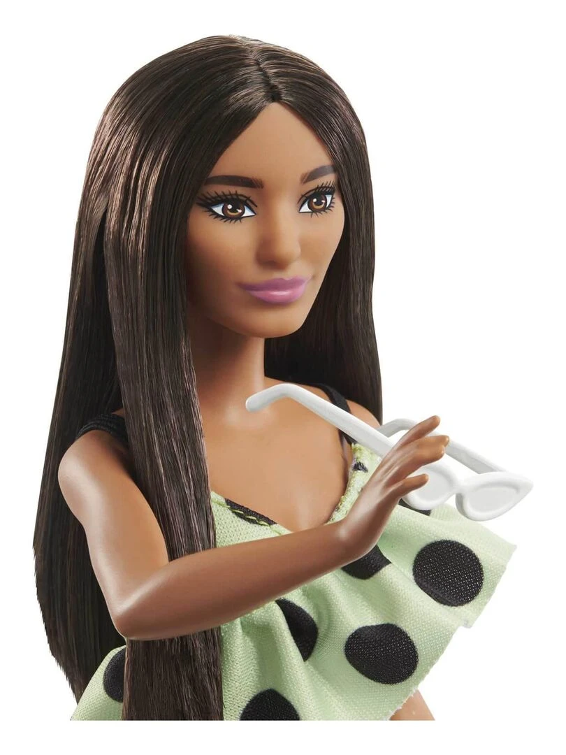Poupée Barbie Fashionistas : Brune combinaison verte N/A