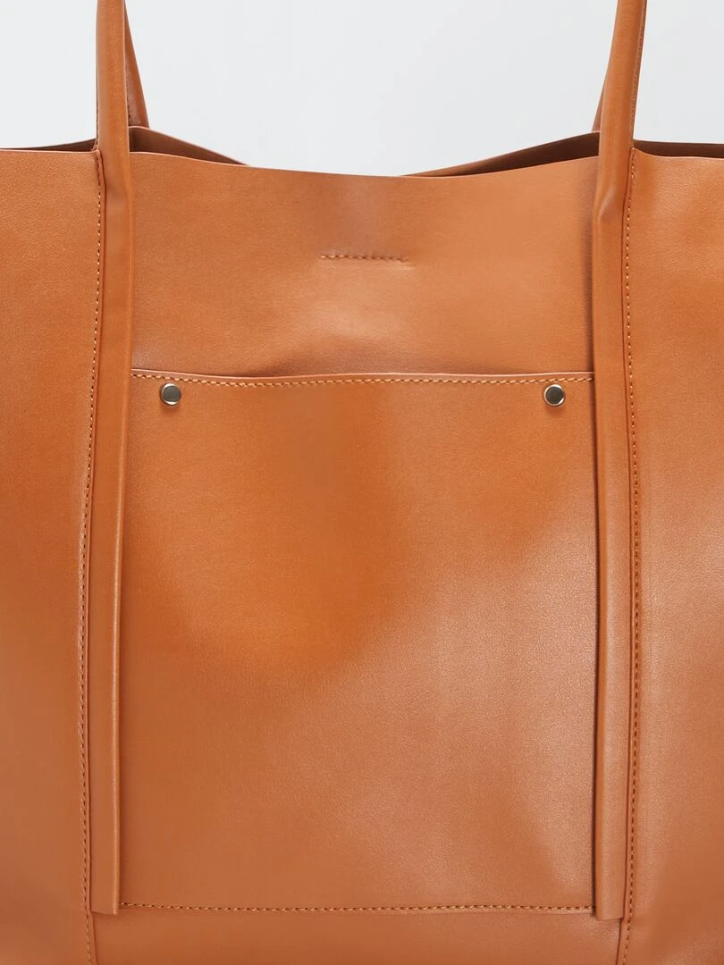 Sac forme cabas   Marron