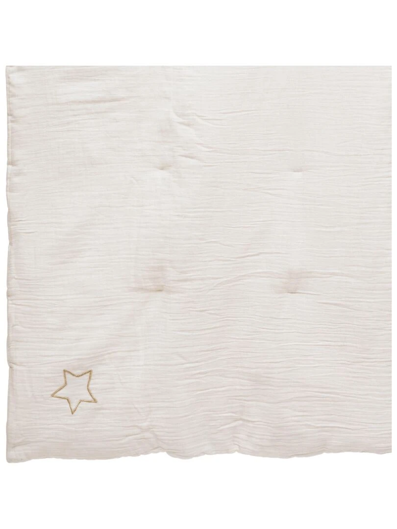 Edredon en gaze de coton Blanc