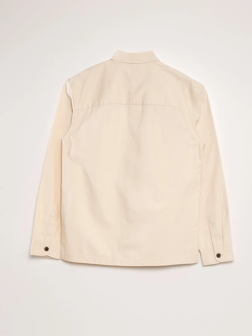 Surchemise en coton Beige