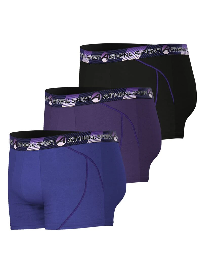 Lot de 3 boxers homme Training   Violet