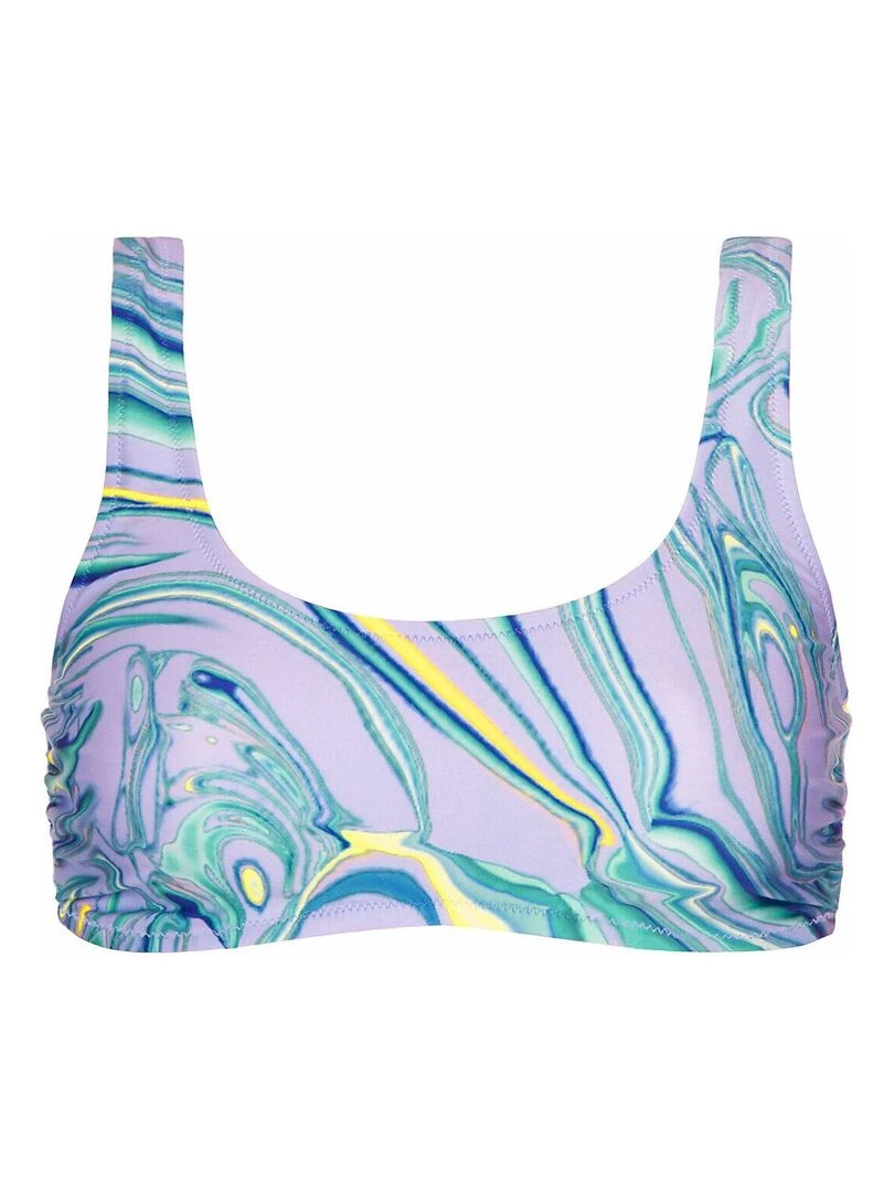 Haut maillot de bain sans armatures Queensland   Violet