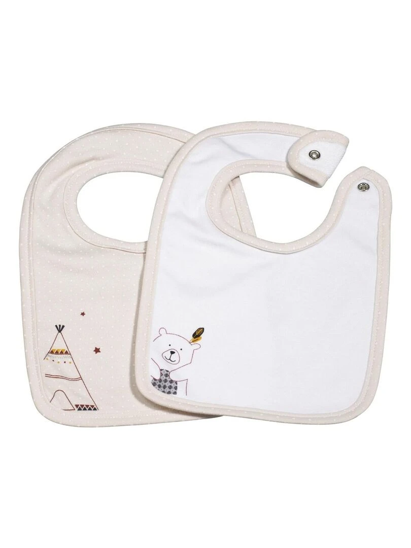 Bavoir en coton SAUTHON Beige