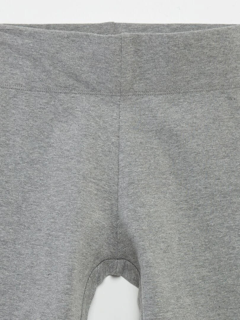 Short cycliste en coton stretch Gris