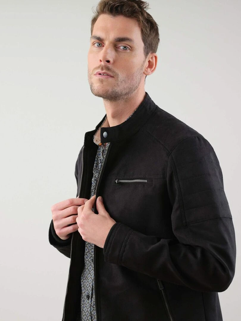 Blouson rock pour homme 'Deeluxe'   Noir