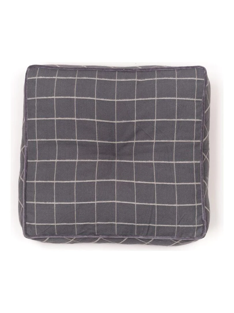 Coussin de sol imprimé 'MOUNTAIN' 'TODAY'   Gris