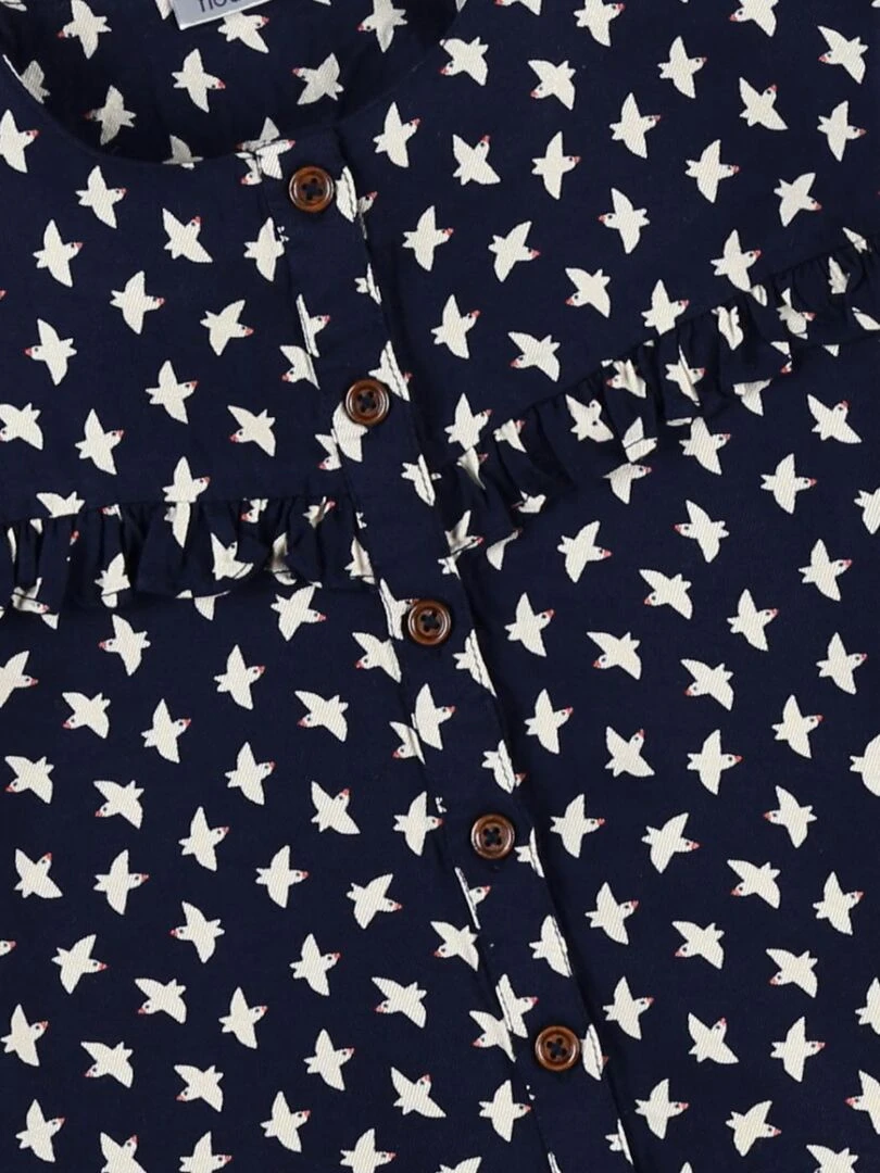 Blouse à imprimés oiseaux    Noukie's   Bleu