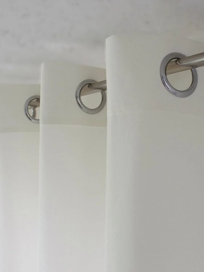 Rideau à œillets 140x240 Zoé écru   Ecru