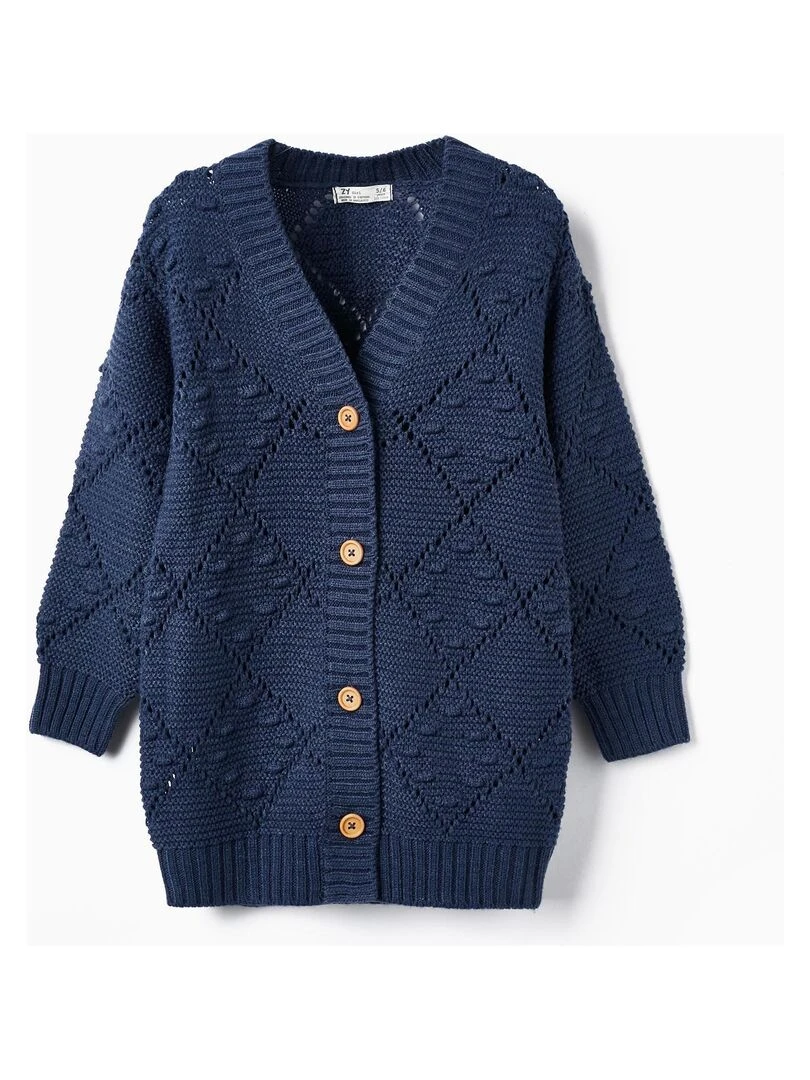 Gilet en Maille pour Fille ACE CLUBS Bleu foncé