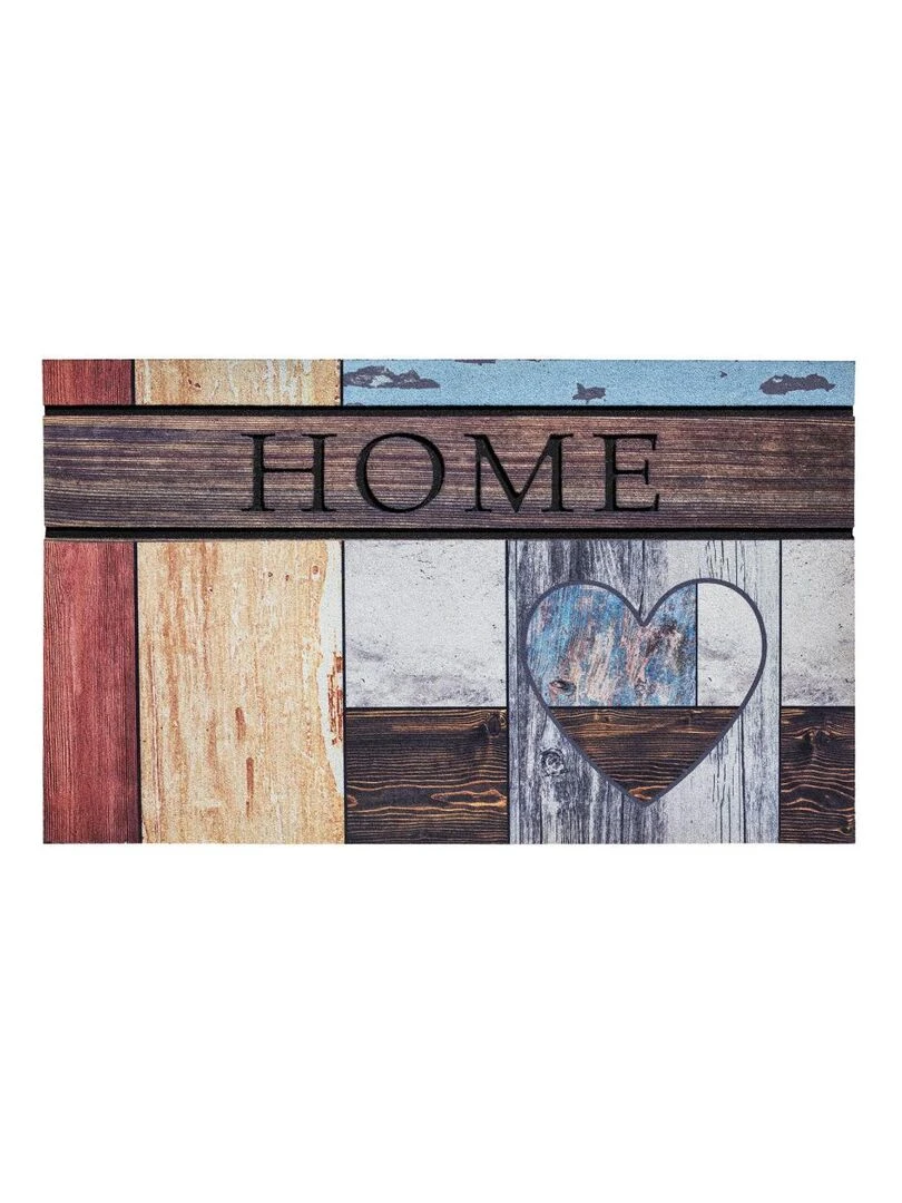 Paillasson en caoutchouc 45x75 cm HOME Multicolore