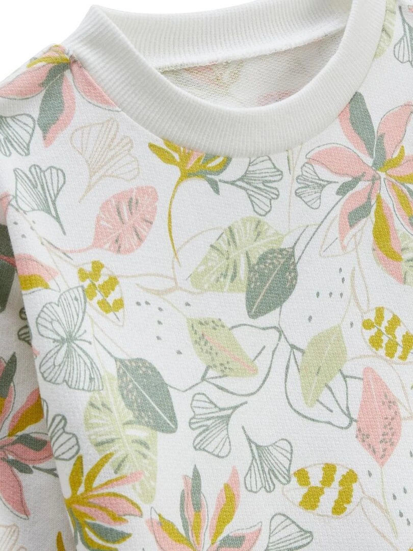 Sweat shirt enfant Pivoina   Ecru