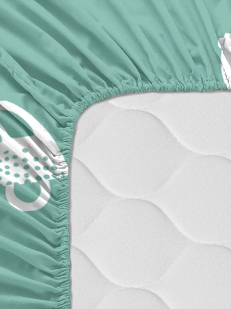 Drap housse Holidays "Happyfriday"   Blanc