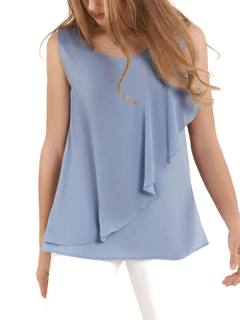 Top sans manches Ensenada Bleu