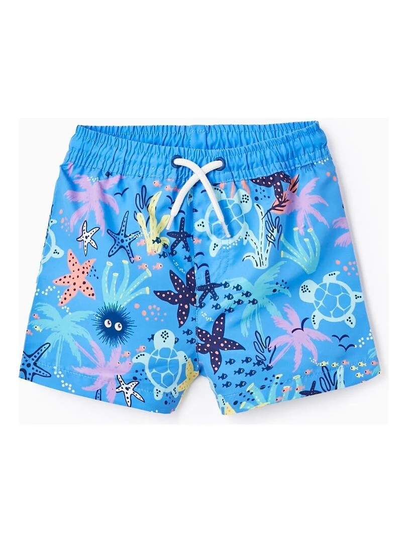 Short de Bain pour Bébé Garçon 'Coraux Marins' AUSTRALIAN SURFING Bleu foncé