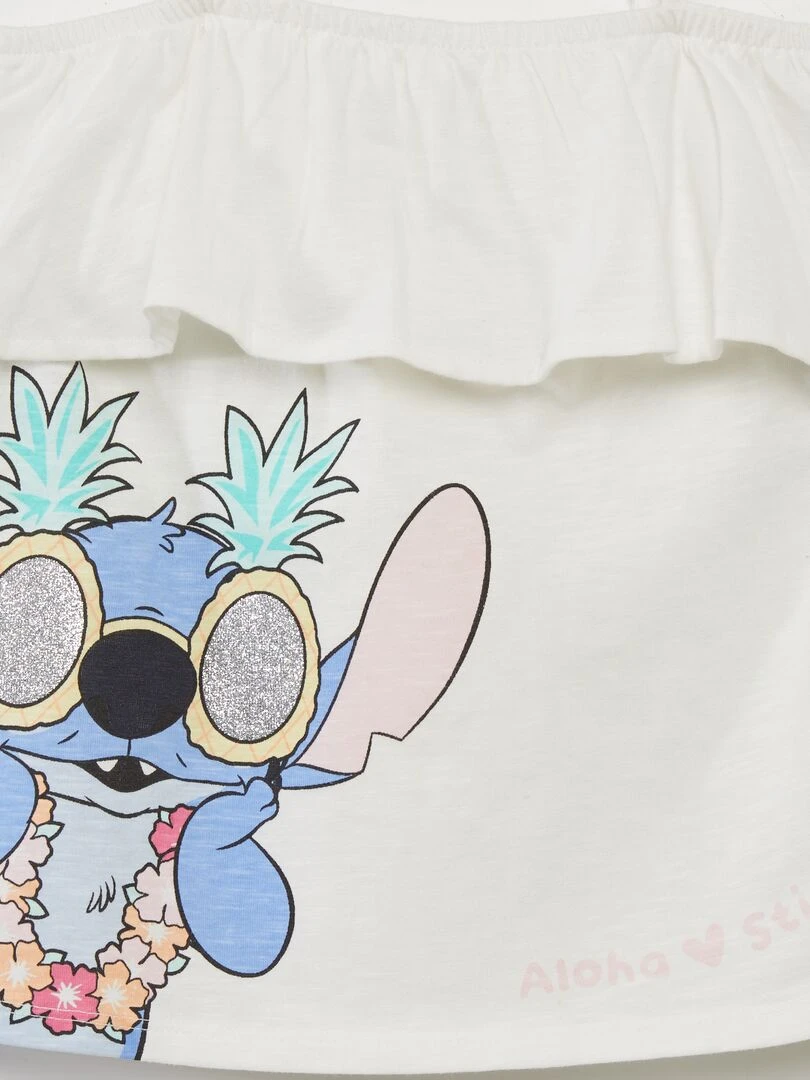 Ensemble top + short 'Disney'   Blanc