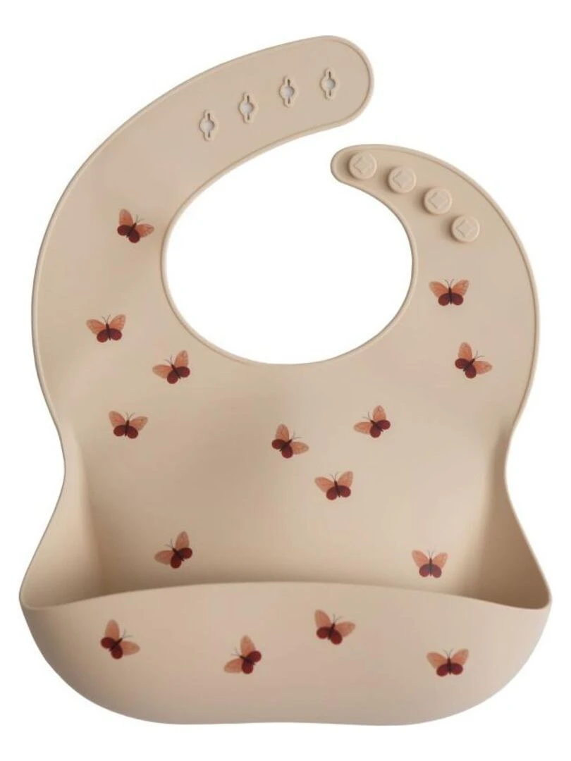 Bavoir silicone Mushie Papillon Mushie Multicolore