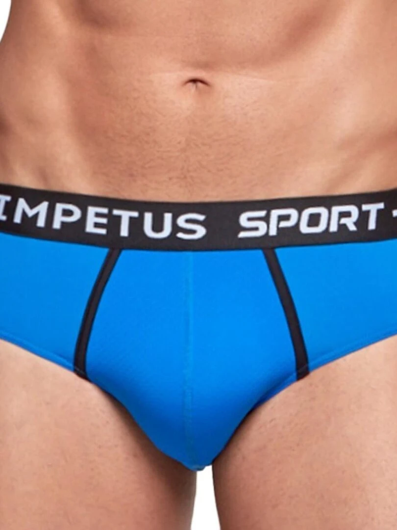 Slip sport anti transpiration Ergonomic Bleu