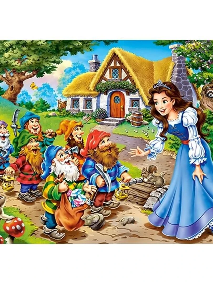 Puzzle 120 pièces : Blanche Neige et les Sept Nains N/A