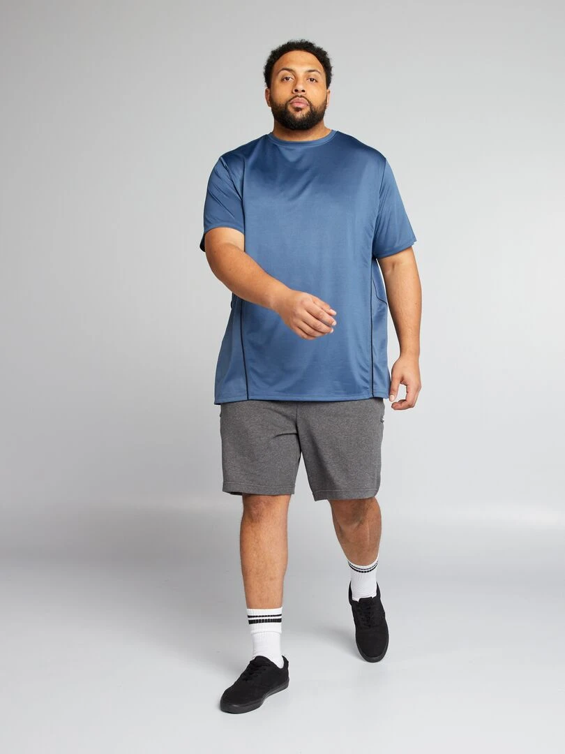 T shirt type sport BLEU