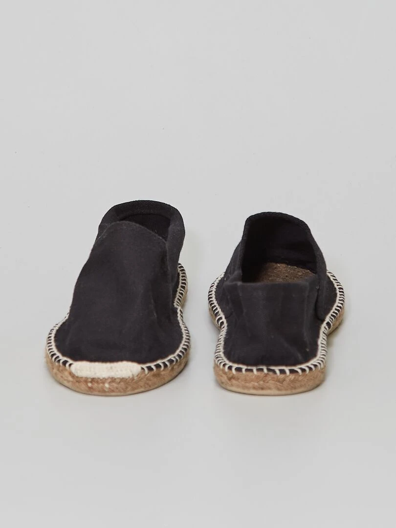 Espadrilles en toile   noir