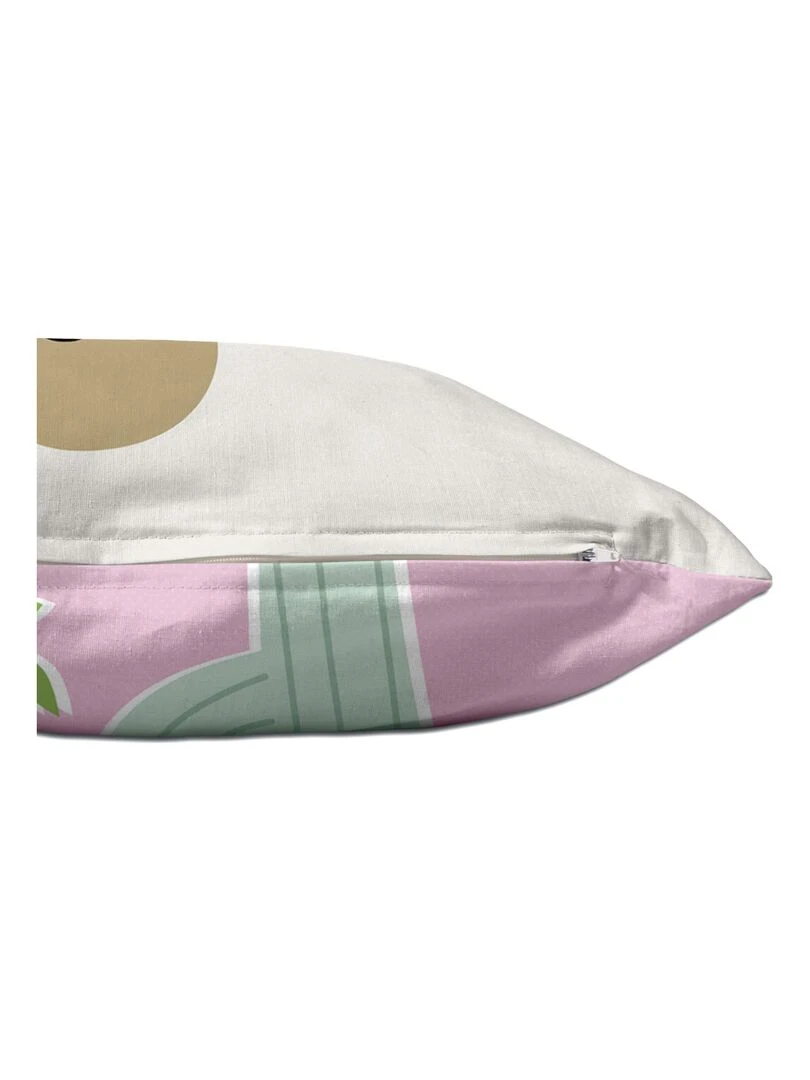 Housse de coussin Cute llamas "Happyfriday"   Blanc