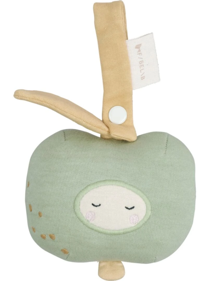 Hochet à suspendre en coton bio pomme verte N/A