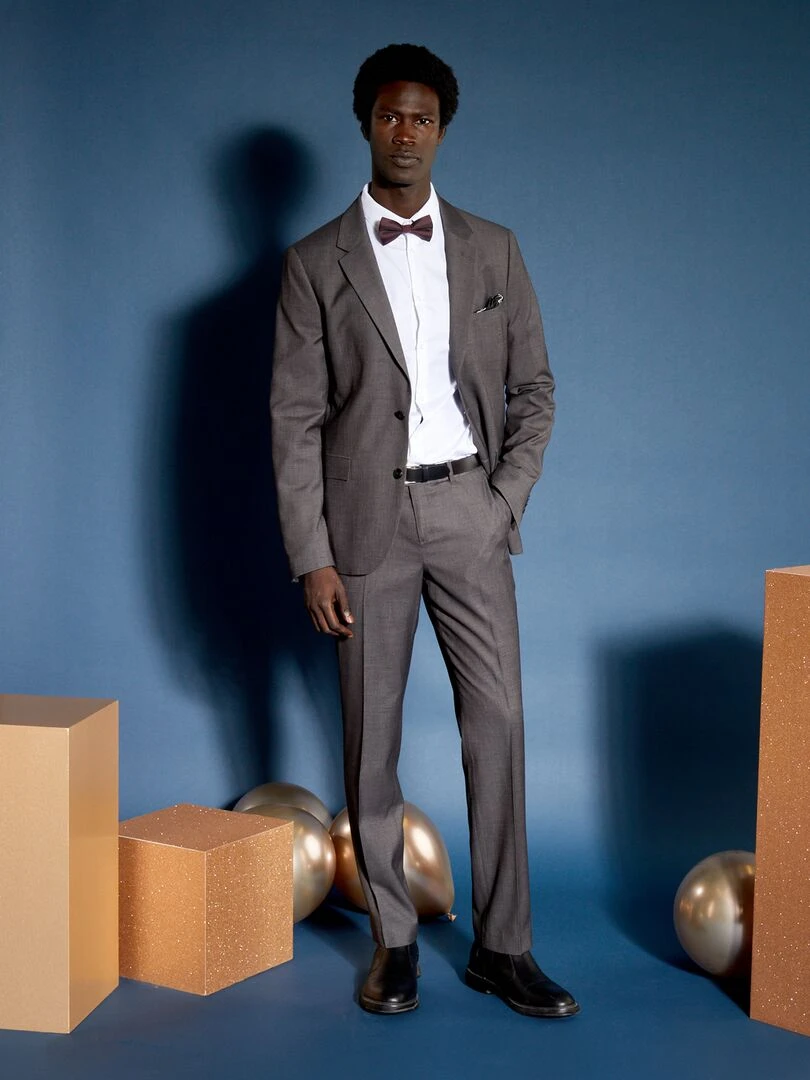 Chemise droite unie   blanc