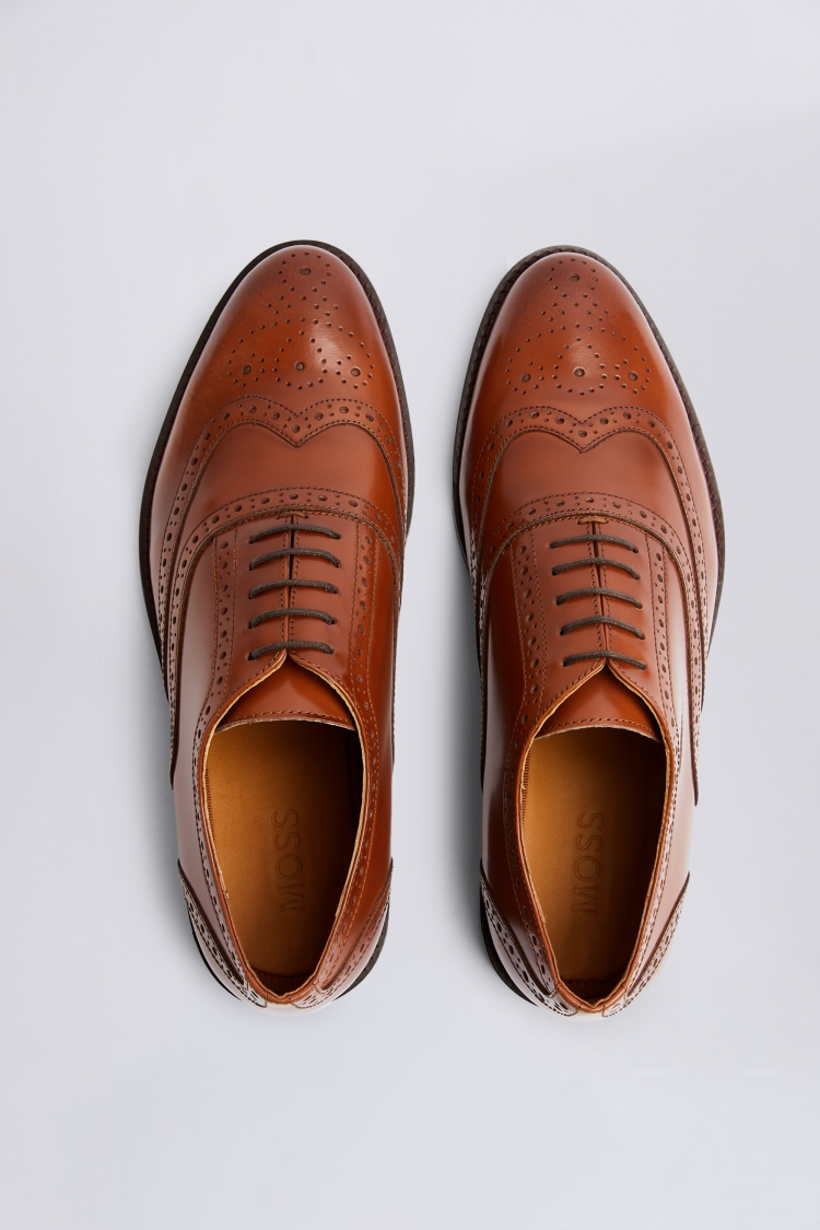 Oxford Tan Brogue Shoes Buy Online at Moss