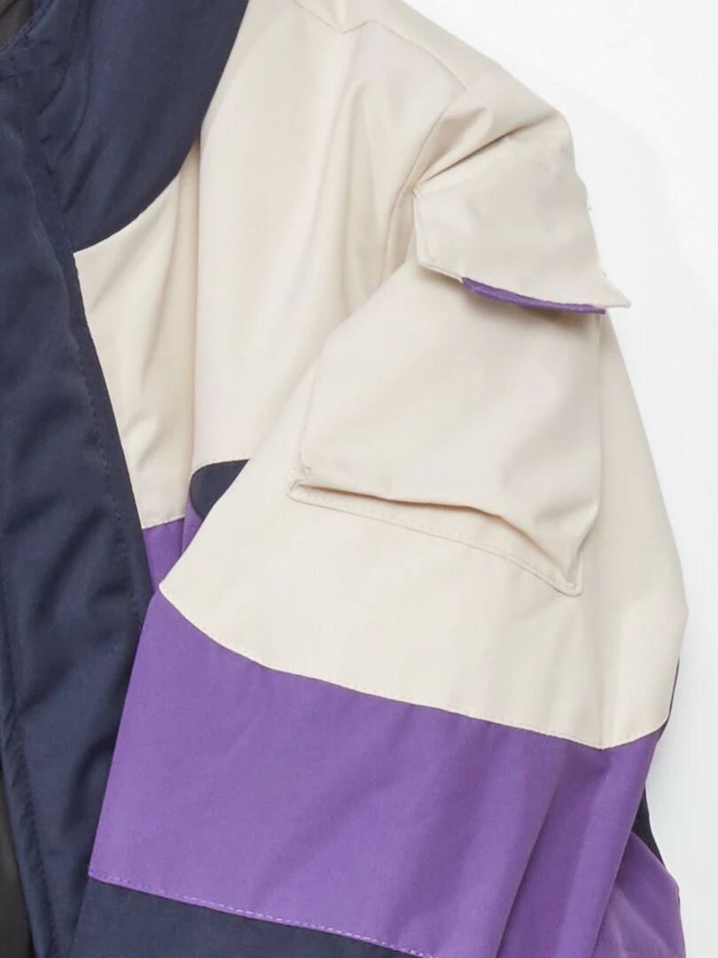 Doudoune déperlante   Violet/bleu/beige