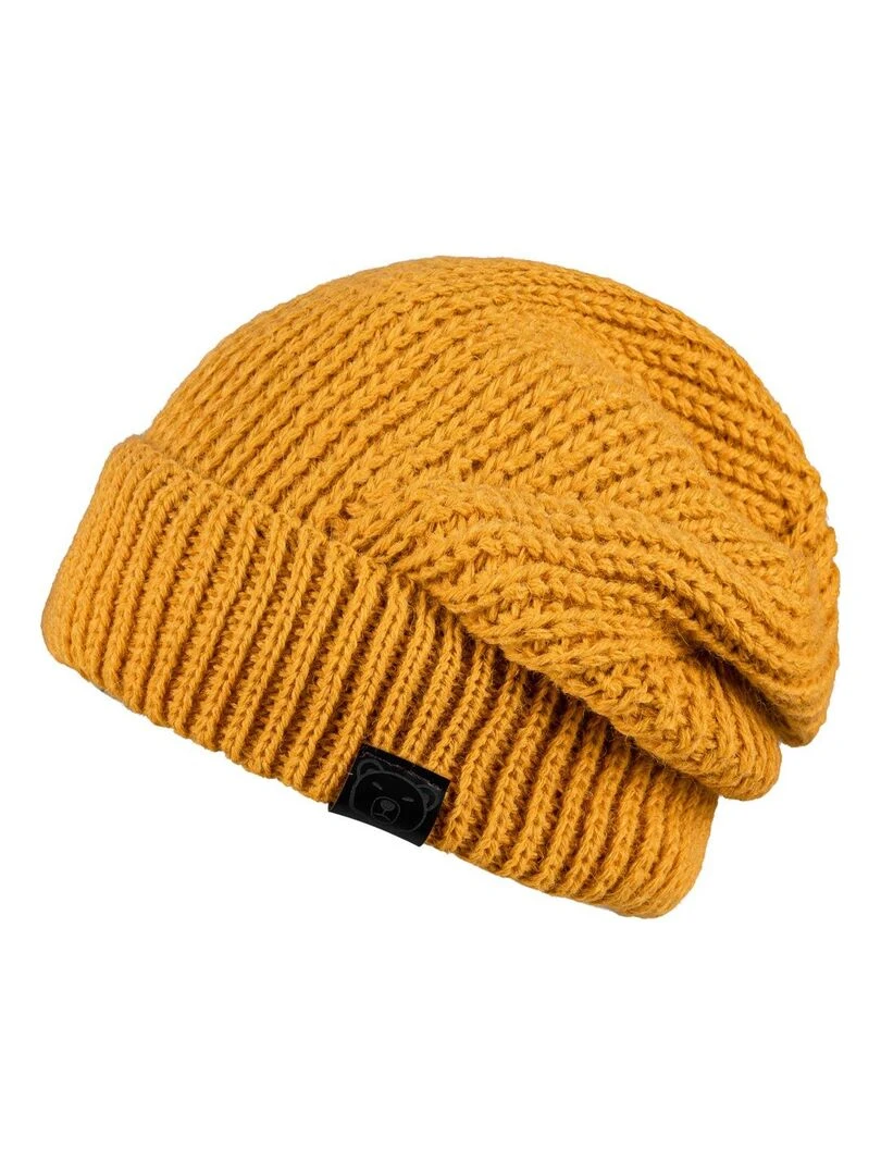 Bonnet Elena Made in UE Jaune moutarde