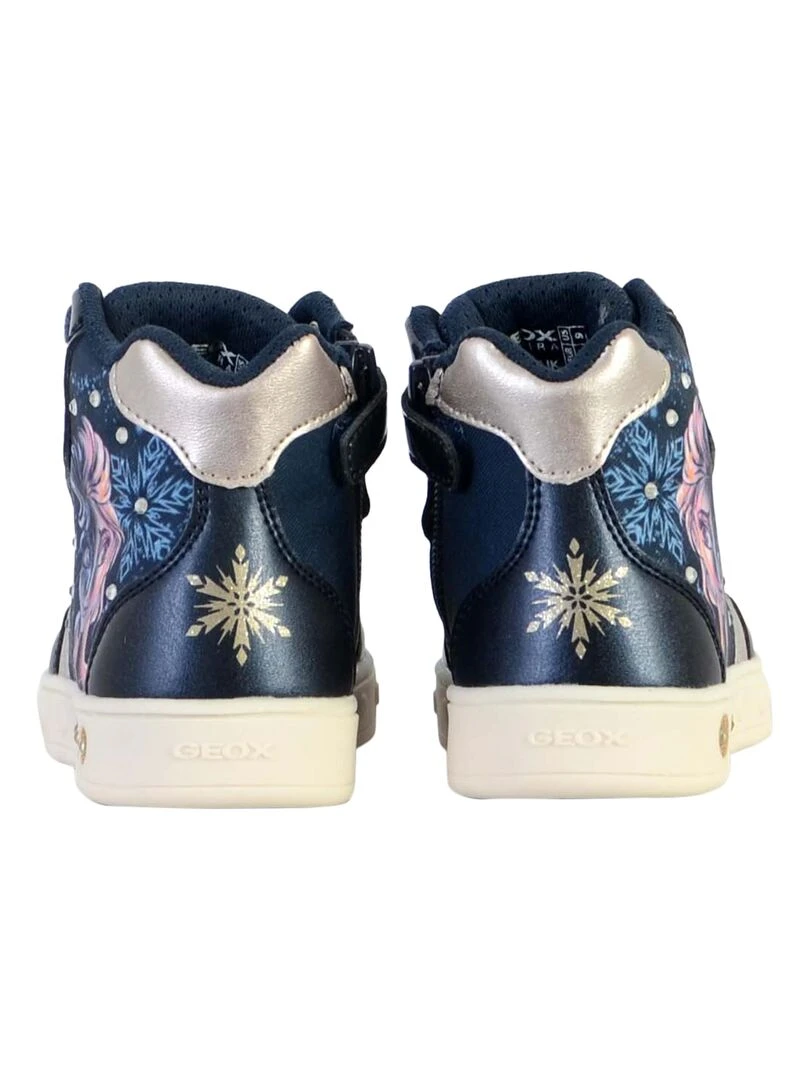 Basket Montante Cuir Enfant Geox Skylin   Bleu