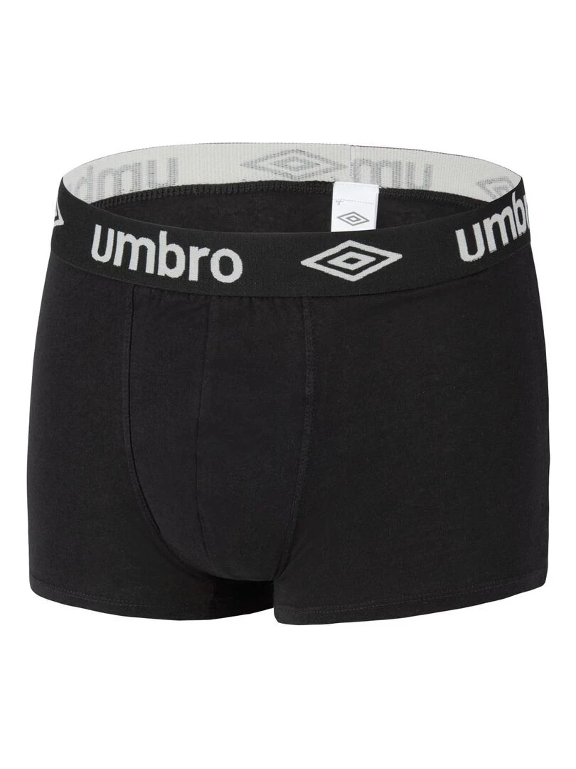 Lot de 3 Boxers coton homme Uni Umbro   Noir
